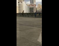 Fox costume rooftop photoshoot 