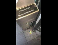 Metrocard falls out of designated box 