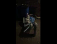 Submitter shows grappling dummy lays on street