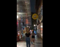 Collab WINY - Woman paper bag on head street night