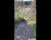 Blue backpack guy falls off bicycle fail 