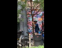 Collab WINY - Man randomly tries to but tree branch