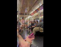 Woman sings high notes in train ride