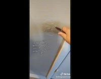 Girl exposes renovation of Bandaids used to cover hole 