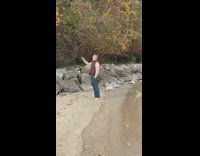 Man brown vest take selfies different facial reactions