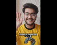 Guy makes paintbrush out of his own hair 