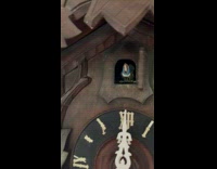 Cat stressed from grandfather wall clock sound