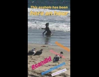 woman selfie stick sexy beach pics