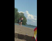 Two girls tiktok dance lake black shorts