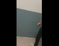 Guy kills roach with box 