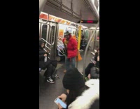 man plays saxophone bad on train