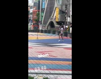 Woman white crop top tiktok dance street