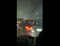 Collab winy - Car accident on highway lamp pole on ground