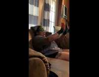 Grey shirt mom green eye costume pt. 2 
