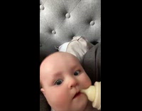 Collab Clips MPUGC - Baby drinking milk bottle moves