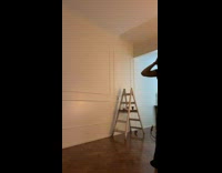 Woman dances gets hit by the chandelier