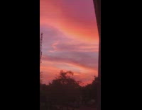 Sunset sky view tower dusk unfinished building