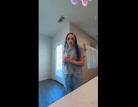 Woman shows the dog she got for her anxiety