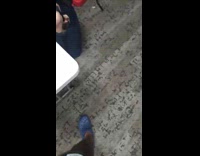 Man Caresses Doll Baby and Slaps it