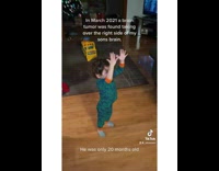 Mom shows clips of son improving throughout treatment 