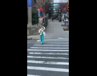 Guy wearing spiderman costume on stone gate