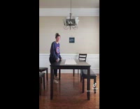 Woman compares with man is at home and when hes not