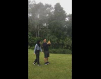 BitchMP - Girl running slips on grass