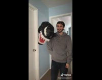 Collab BitchIG2 - Venom cosplay head on shoulder 