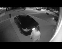 Teen gets scared taking out trash