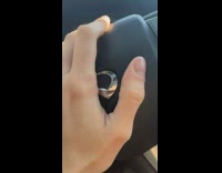 Guy honks horn for kids falling out decal sticker