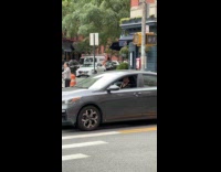 Collab WINY - Man plays with drumsticks inside the car