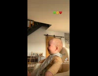 Collab ClipsIG - Baby Laughs Happily on High Chair