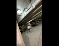 Collab BitchMP - Guy playing golf in basement parking 