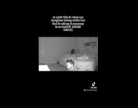 Kid sneaks out of bed while dad is asleep 