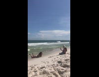 Woman bikini lay down beach seaside photo shoot