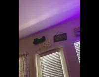 Mom in room reads eat ass sign