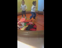 BitchMP - Little kid bounce house jumps onto pile of letters