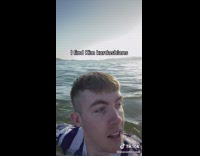 Guy swims in the same water Kim K lost her earrings 