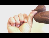 Collab DailyDoseOfInternet - Boys thumbs fits in between birds neck and body 