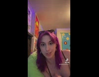 Girl pink hair talking about gods will 