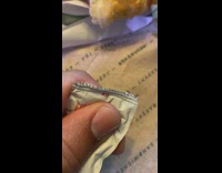 Ketchup packet without ketchup inside but air