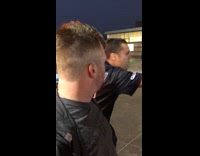 fight outside of brooklyn stadium 