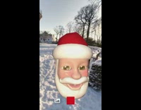 Collab Kale Salad IG - Little girl talks over Santa Memoji