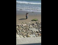 Couple dance tiktok toosies slide challenge  beach