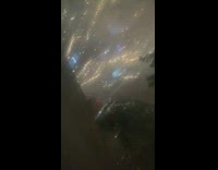 foggy night roman candles large fireworks street