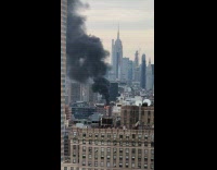 Collab winy - Top view of fire from soho building