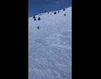 Person skiing tries a flip jump but gets no air