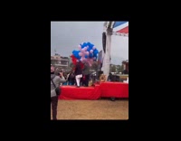 Submitter films balloon explosion at Pokhara program