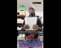 Guy purple durag pretends to be news anchor in breaking news