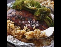 chicken and rice foil packets 